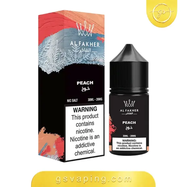 نكهة الفاخر خوخ سولت 30 مل 20 مج — Al Fakher Peach Salt Nic عبوة نكهة الفاخر خوخ سولت 30 مل بتركيز 20 مج نيكوتين سولت من متجر GSVAPING الكويت