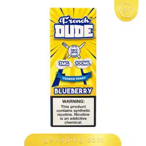نكهة فرنش دود بلوبيري 3مج 100مل فيب - French Dude Blueberry زجاجة نكهة فرنش دود بلوبيري 3مج 100مل فيب فرنش توست مخبوز مع بلوبيري من متجر GSVAPING الكويت