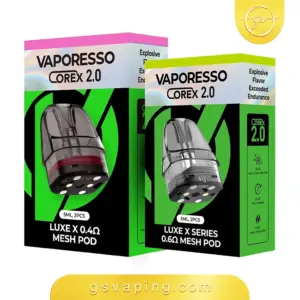 بودات فيبرسو لوكس اكس بميش كويل COREX 2.0 وسعة 5 مل عبوة بودات فيبرسو لوكس اكس الأصلية بسعة 5 مل وميش كويل مدمج من متجر GSVAPING الكويت