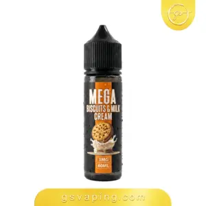 نكهة ميجا بسكويت ميلك كريم 60 مل نكهة ميجا بسكويت ميلك كريم شيشة الكترونية الكويت - Mega Biscuit Milk Cream