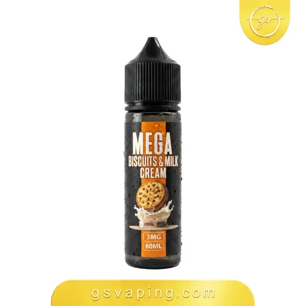 نكهة ميجا بسكويت ميلك كريم 60 مل نكهة ميجا بسكويت ميلك كريم شيشة الكترونية الكويت - Mega Biscuit Milk Cream