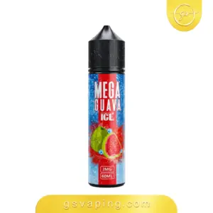 نكهة ميجا جوافة ايس 3مج فيب 60مل - Mega Guava Ice E-Liquid 60ml نكهة ميجا جوافة ايس 3مج فيب شيشة الكترونية الكويت Mega Guava Ice 60ml