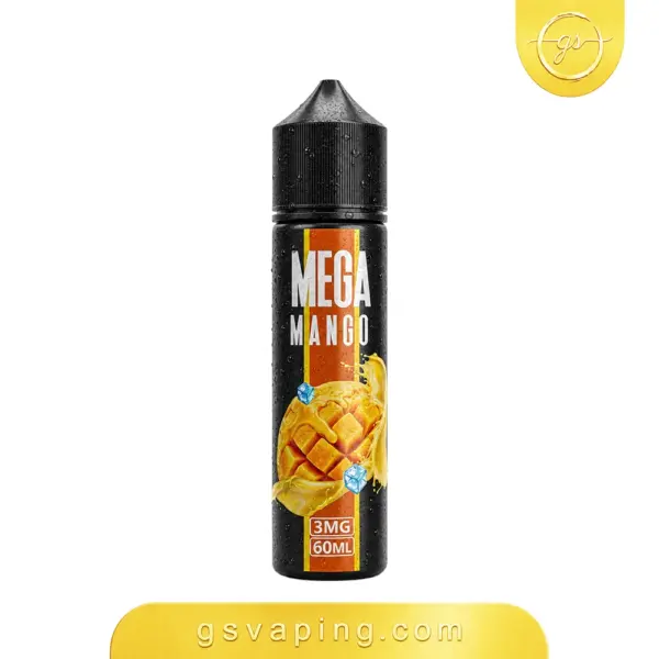 نكهة ميجا مانجو 3مج فيب 60مل - Mega Mango E-Liquid 60ml نكهة ميجا مانجو 3مج فيب شيشة الكترونية الكويت Mega Mango 60ml