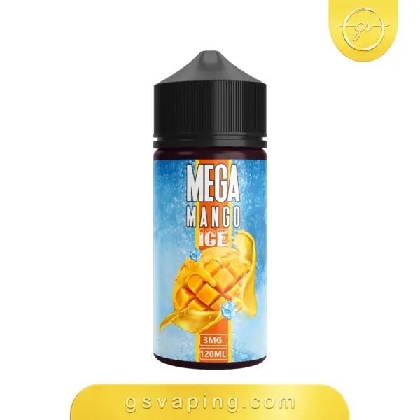 نكهة ميجا مانجو ايس 120مل فيب - Mega Mango Ice E-Liquid 120ml نكهة ميجا مانجو ايس 120مل فيب شيشة الكترونية الكويت Mega Mango Ice 120ml