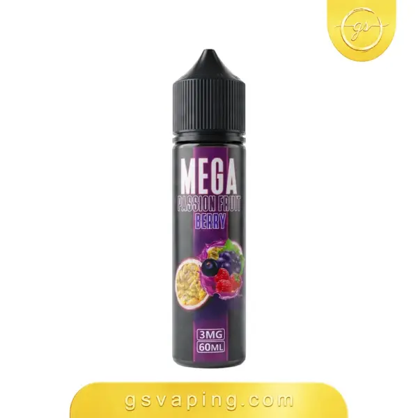 نكهة ميجا باشن فروت بيري 3مج فيب 60مل - Mega Passion Fruit Berry E-Liquid 60ml نكهة ميجا باشن فروت بيري 3مج فيب شيشة الكترونية الكويت Mega Passion Fruit Berry 60ml