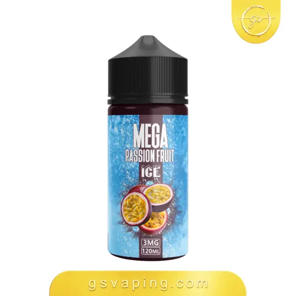 نكهة ميجا باشن فروت ايس 120مل فيب - Mega Passion Fruit Ice E-Liquid 120ml نكهة ميجا باشن فروت ايس 120مل فيب شيشة الكترونية الكويت Mega Passion Fruit Ice 120ml