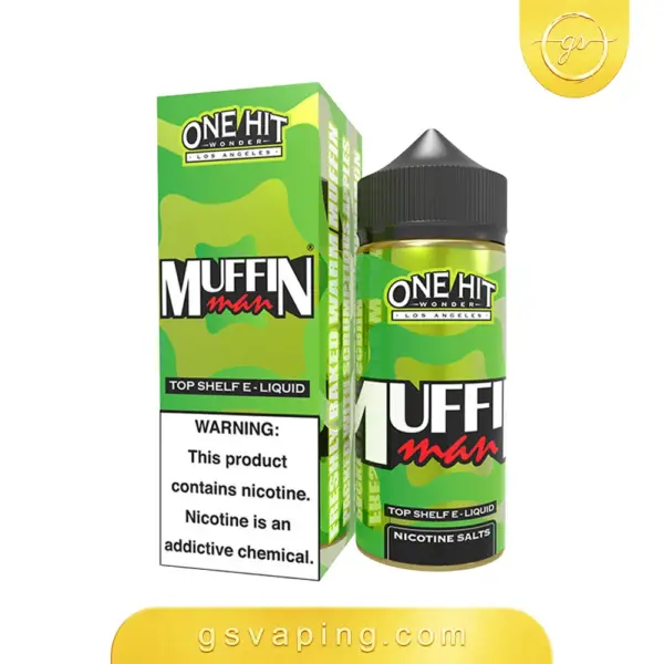 نكهة مافن مان تفاح 3مج فيب 100مل - One Hit Wonder Muffin Man E-Liquid 100ml نكهة مافن مان تفاح 3مج فيب شيشة الكترونية الكويت One Hit Wonder Muffin Man 100ml