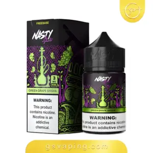 نكهة ناستي شيشة عنب اخضر 3مج فيب 60مل - Nasty Shisha Green Grape E-Liquid 60ml نكهة ناستي شيشة عنب اخضر 3مج فيب شيشة الكترونية الكويت Nasty Shisha Green Grape 60ml