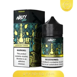 نكهة ناستي شيشة ليمون نعناع 3مج فيب 60مل - Nasty Shisha Lemon Mint E-Liquid 60ml نكهة ناستي شيشة ليمون نعناع 3مج فيب شيشة الكترونية الكويت Nasty Shisha Lemon Mint 60ml