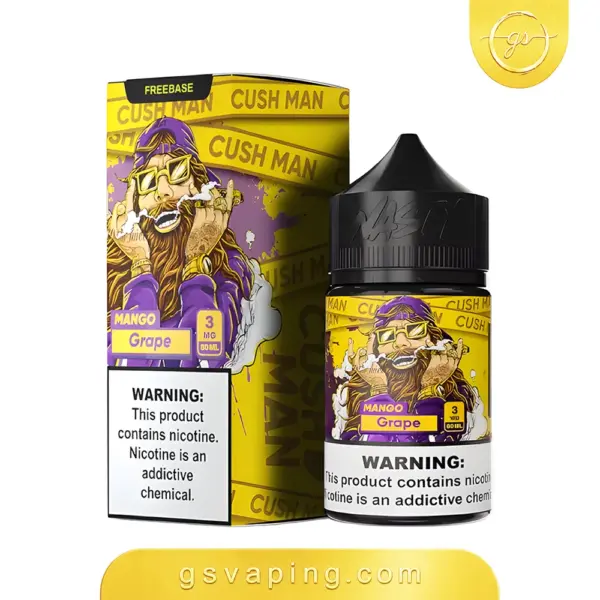 نكهة ناستي كوشمان مانجو عنب 3مج فيب 60مل - Nasty Cushman Mango Grape E-Liquid 60ml نكهة ناستي كوشمان مانجو عنب 3مج فيب شيشة الكترونية الكويت Nasty Cushman Mango Grape 60ml