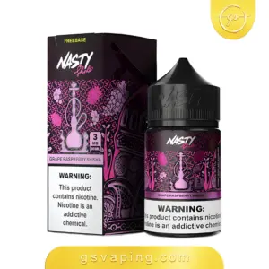 نكهة ناستي شيشة عنب توت 3مج فيب 60مل - Nasty Shisha Grape Raspberry E-Liquid 60ml نكهة ناستي شيشة عنب توت 3مج فيب شيشة الكترونية الكويت Nasty Shisha Grape Raspberry 60ml