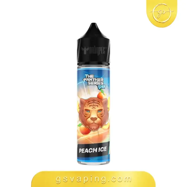 نكهة بانثر خوخ ايس 3مج فيب 60مل - Panther Peach Ice E-Liquid 60ml نكهة بانثر خوخ ايس 3مج فيب شيشة الكترونية الكويت Panther Peach Ice 60ml