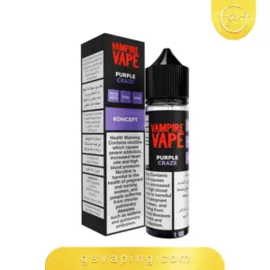 عبوة نكهة بنك مان بيربل كرايز Pinkman Purple Craze سعة 60 مل بتركيز 3 مج، نكهة توت داكن وعنب لسحبة شيشة في الكويت
