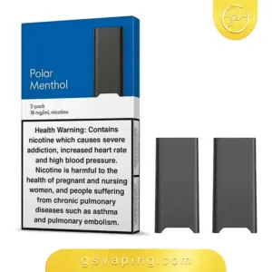 بودات جول 2 بولار منثول JUUL2 Polar Menthol — بودان سعة 1.2 مل بتركيز 18 مج علبة بودات جول 2 بولار منثول الجاهزة بتبريد عالٍ وبودين بتركيز 18 مج من متجر GSVAPING الكويت