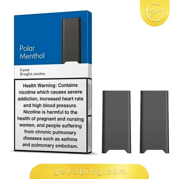 بودات جول 2 بولار منثول JUUL2 Polar Menthol — بودان سعة 1.2 مل بتركيز 18 مج علبة بودات جول 2 بولار منثول الجاهزة بتبريد عالٍ وبودين بتركيز 18 مج من متجر GSVAPING الكويت