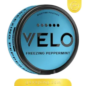 أكياس نيكوتين فيلو فريزنج بيبرمنت 17 ملغ - VELO Freezing Peppermint علبة أكياس نيكوتين فيلو فريزنج بيبرمنت 17 ملغ بشكل سلِم نحيف من متجر GSVAPING الكويت