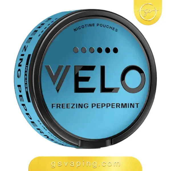 أكياس نيكوتين فيلو فريزنج بيبرمنت 17 ملغ - VELO Freezing Peppermint علبة أكياس نيكوتين فيلو فريزنج بيبرمنت 17 ملغ بشكل سلِم نحيف من متجر GSVAPING الكويت