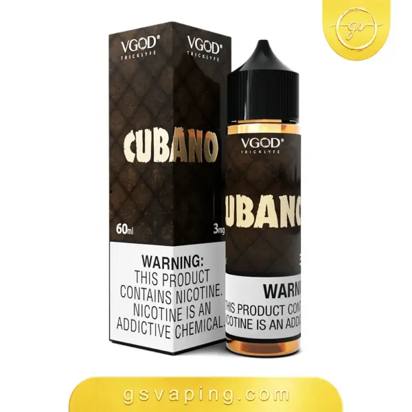 نكهة في جود كوبانو 60مل - نكهة شيشة بطابع تبغ كوبي VGOD Cubano عبوة نكهة في جود كوبانو 60مل البنية بنكهة تبغ كوبي من متجر GSVAPING الكويت