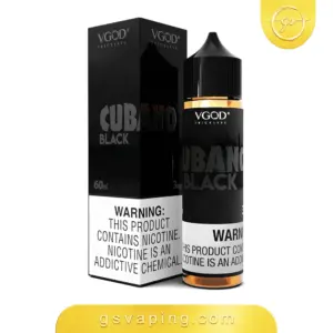 نكهة في جود كوبانو بلاك 60مل - تبغ كوبي غامق VGOD Cubano Black عبوة نكهة في جود كوبانو بلاك 60مل السوداء بنكهة تبغ كوبي غامق من متجر GSVAPING الكويت
