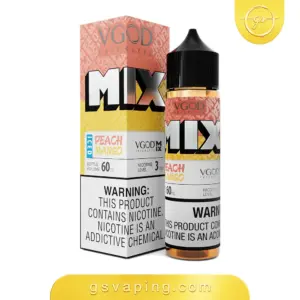 نكهة في جود ميكس خوخ مانجو ايس 60مل فيب - VGOD Mix Peach Mango Iced 60ml زجاجة نكهة في جود ميكس خوخ مانجو ايس 60مل فيب من خط في جود ميكس - من متجر GSVAPING الكويت