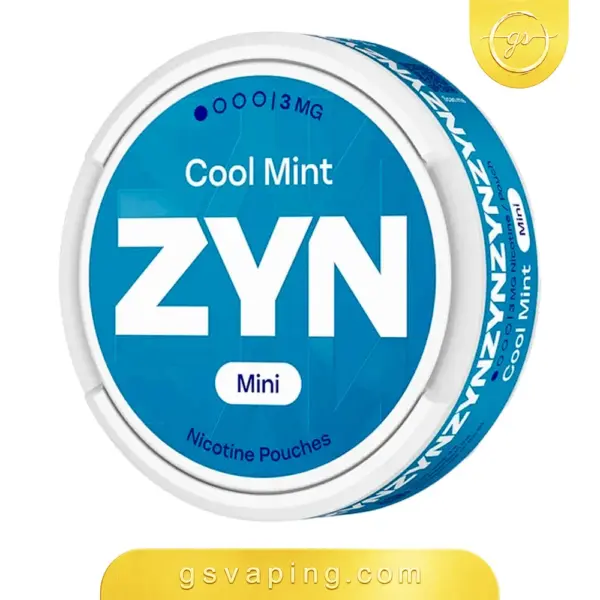 أكياس نيكوتين زين كول منت ميني 3 ملغ - ZYN Cool Mint Mini 3mg علبة أكياس نيكوتين زين كول منت ميني بتركيز 3 ملغ لكل كيس، أكياس بيضاء بدون تبغ بنكهة النعناع البارد، من متجر GSVAPING الكويت