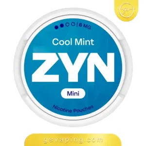 أكياس نيكوتين زين كول منت ميني 6 ملغ - ZYN Cool Mint Mini 6mg علبة أكياس نيكوتين زين كول منت ميني بتركيز 6 ملغ لكل كيس، أكياس بيضاء بدون تبغ بنكهة النعناع البارد، من متجر GSVAPING الكويت